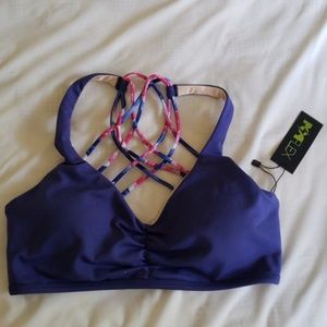 Popflex Pull on My Heartstrings Sports Bra Size 10